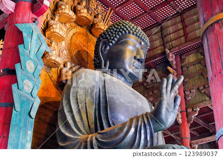 Nara Prefecture, Todaiji Temple's Great Buddha Hall, Vairocana Buddha 123989037