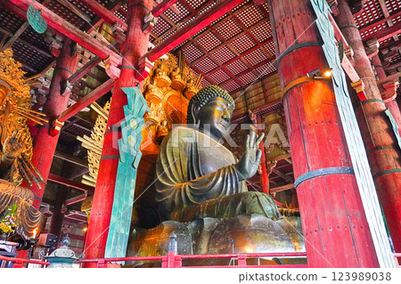 Nara Prefecture, Todaiji Temple's Great Buddha Hall, Vairocana Buddha 123989038