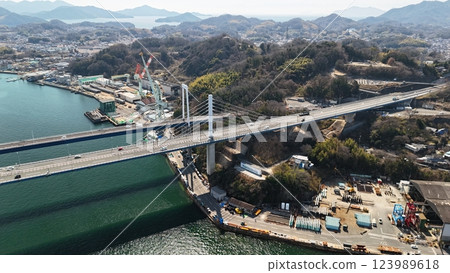 尾道海峽【尾道大橋及尾道市】無人機航拍_SHONMI_001～SHONMI_016 123989618