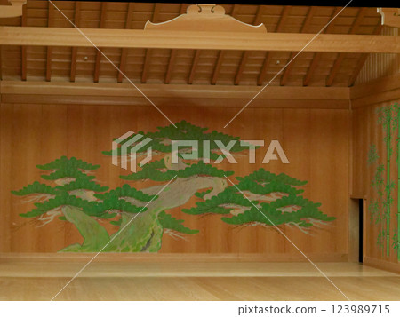 名古屋能樂堂能舞檯面板 名古屋能樂堂能舞檯面板 123989715