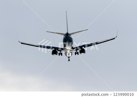 Rear view of the plane B737 Rear view of the plane B737 123990010