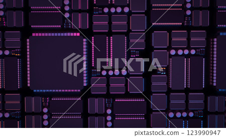 The Mother Board for Technology concept 3d Rendering. The Mother Board for Technology concept 3d Rendering. 123990947