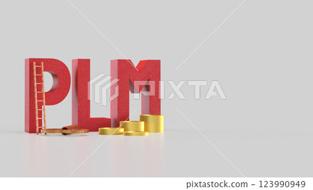 The PLM or  Product Lifecycle Management  for Business concept 3d Rendering. 123990949