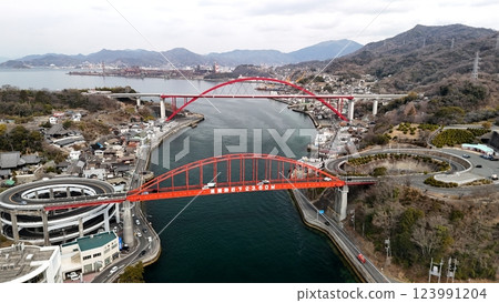 音頭海峽【音頭大橋、第二音頭大橋、清盛陵】無人機空拍_KONDB_011 音頭海峽【音頭大橋、第二音頭大橋、清盛陵】無人機空拍_KONDB_011 123991204