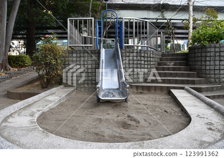 Slide in a small park in a big city 02 Slide in a small park in a big city 02 123991362