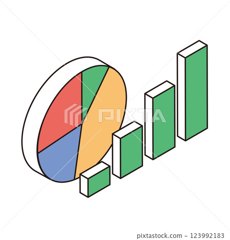 等距構圖中的圖形說明 123992183