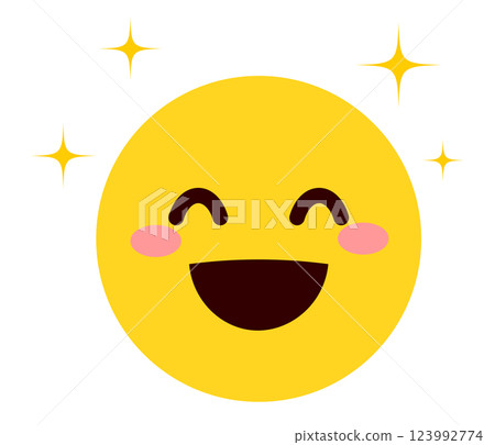 表情符號、表情符號、臉部表情插畫、笑 123992774