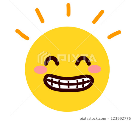 表情符號、表情符號、臉部表情插畫、笑 表情符號、表情符號、臉部表情插畫、笑 123992776