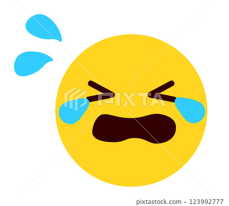 表情符號、表情符號、臉部表情插圖、哭泣 表情符號、表情符號、臉部表情插圖、哭泣 123992777