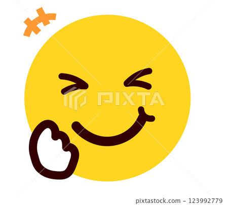 表情符號、表情符號、臉部表情插畫、笑 123992779