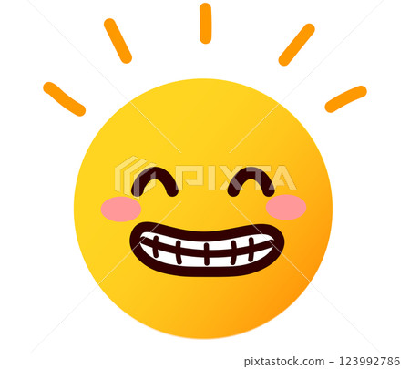 表情符號、表情符號、臉部表情插畫、笑 123992786