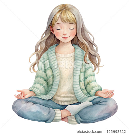 Girl Watercolor 123992812