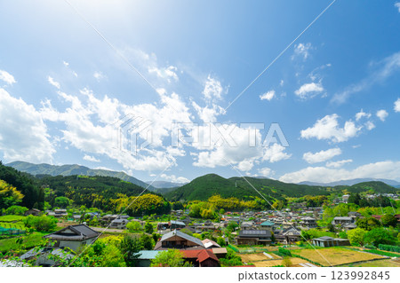 田園春景：山梨縣南巨摩郡 123992845