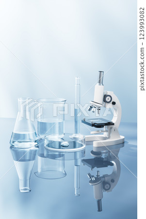 Scientific chemical laboratory equipments, 3d 123993082