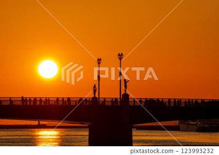 Sunset at Nusamai Bridge 2025 123993232