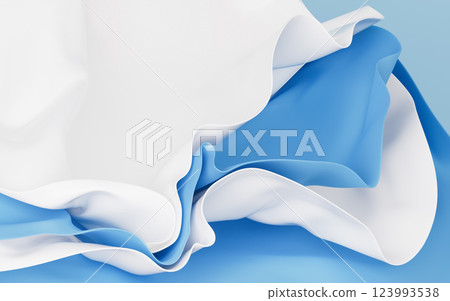 Flowing multilayer cloth background, 3d rendering. Flowing multilayer cloth background, 3d rendering. 123993538