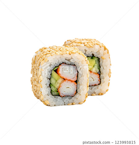 美味的壽司卷 123993815