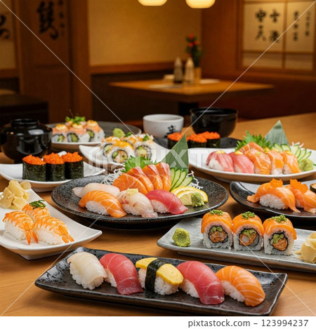 美味的壽司和壽司餐廳 123994237