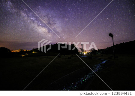 《Kochi Prefecture Stargazing Square》 Stars on the ground, the Milky Way and the starry sky from the Stargazing Square 123994451