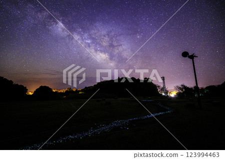 《Kochi Prefecture Stargazing Square》 Stars on the ground, the Milky Way and the starry sky from the Stargazing Square 123994463