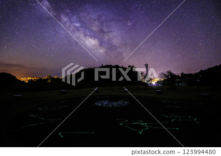 《Kochi Prefecture Stargazing Square》 Stars on the ground, the Milky Way and the starry sky from the Stargazing Square 123994480