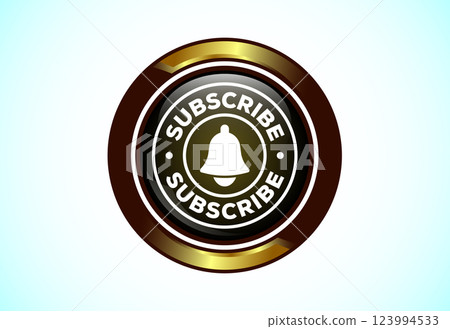 Subscribe button design illustration, Button for channel subscribe, like, share. notification icon 123994533