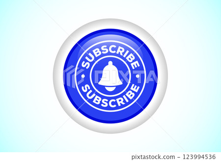 Subscribe button design illustration, Button for channel subscribe, like, share. notification icon 123994536