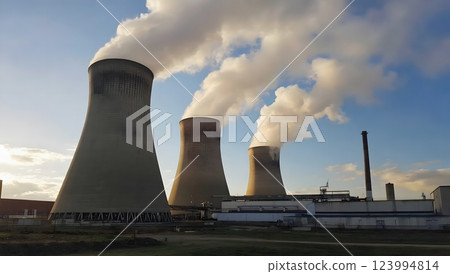 Panoramic view of Nuclear power 123994814