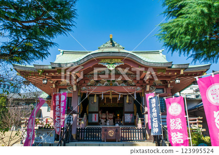 東京都台東區今戶神社、拜殿、招財貓的誕生地 123995524