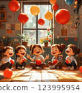Red nose day in the Classroom 123995954