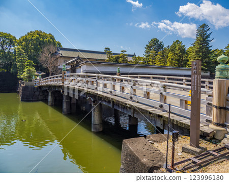 Edo Castle Ruins: Hirakawa Bridge and Hirakawa Gate 123996180