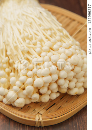 Enoki mushroom 123996217