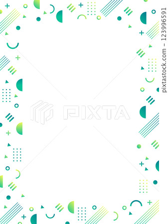 Geometric background pattern material, green, vertical 123996591