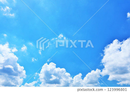 Summer blue sky and clouds Summer blue sky and clouds 123996801