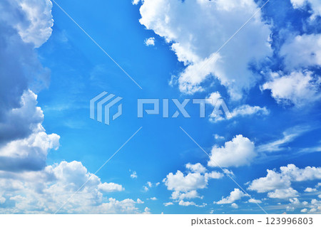 Summer blue sky and clouds Summer blue sky and clouds 123996803