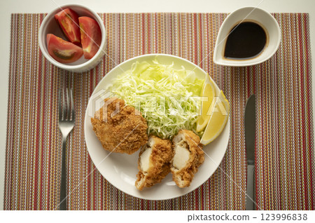 Everyone loves fried scallops 123996838