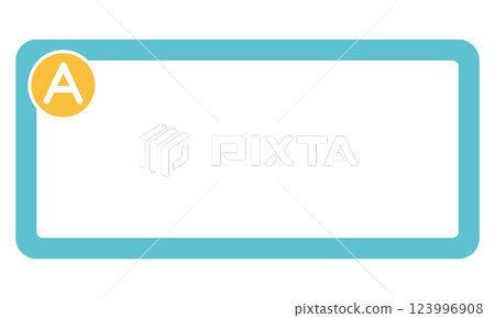 Simple frame of Q&A answers 123996908