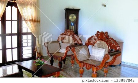 House in Sri lanka, colonial style interior House in Sri lanka, colonial style interior 123997842