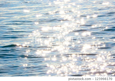 Sparkling blue sea 123998170