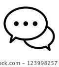 Speech bubble icon vector illustration transparent 123998257