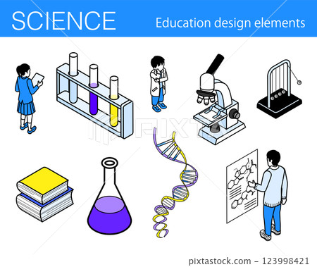 未來教育科學設計素材集 未來教育科學設計素材集 123998421
