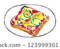 Pizza toast  123999301