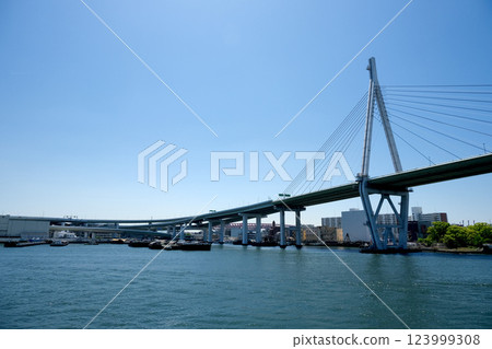 大阪府大阪市_天保山大橋_2024年5月4日 大阪府大阪市_天保山大橋_2024年5月4日 123999308
