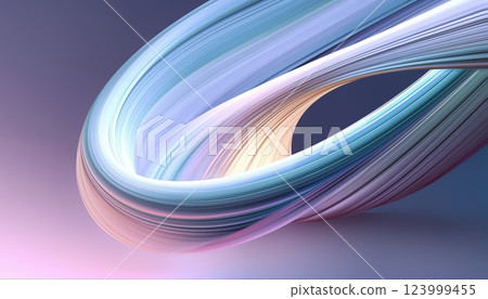 A smooth, flowing swirl in pastel colors creates a dynamic visual against a soft gradient background, evoking a sense of movement and tranquility. A smooth, flowing swirl in pastel colors creates a dynamic visual against a soft gradient background, evoking a sense of movement and tranquility. 123999455