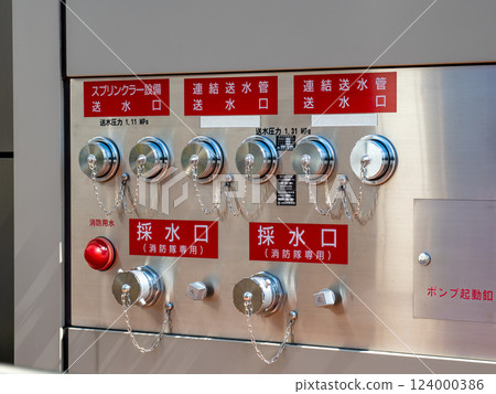 [Fire extinguishing equipment for high-rise buildings] Connected water pipe water inlet, sprinkler water inlet, water sampling inlet 124000386