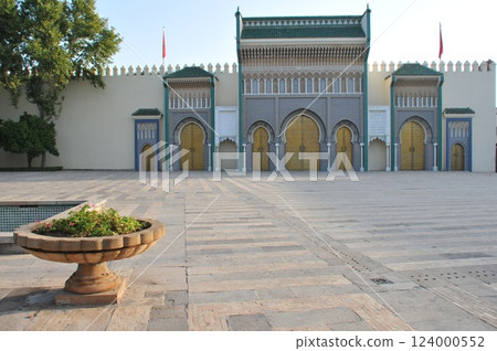 摩洛哥,菲斯,麥地那(舊城區),皇宮,正門,皇宮廣場 摩洛哥,菲斯,麥地那(舊城區),皇宮,正門,皇宮廣場 124000552