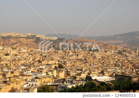 Morocco, Fez, Medina (Old Town), view from the South Citadel Morocco, Fez, Medina (Old Town), view from the South Citadel 124000553