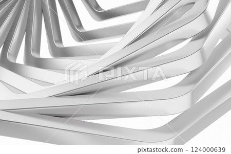 Metal frame with hexagonal shape, 3d rendering. Metal frame with hexagonal shape, 3d rendering. 124000639