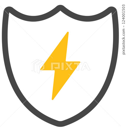 Anti-static icon illustration Anti-static icon illustration 124001503