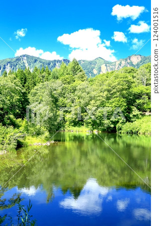Akiyamago in summer: Lake Tenchi and Mount Torikabu 124001516